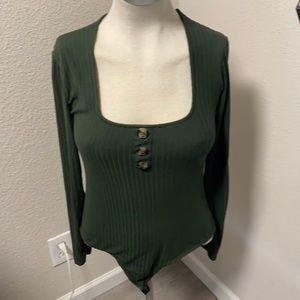 Green body suit